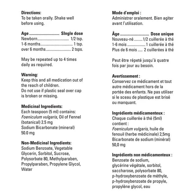 Medication label with directions, ingredients, and warnings on a white background - okotoks hc pharmacy
