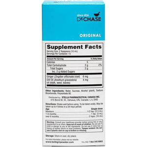 Supplement facts label for Dr. Chase supplement on a white background - okotoks hc pharmacy