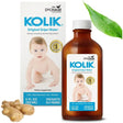 KOLIK Original Gripe Water bottle and packaging with ginger root on a white background - okotoks hc pharmacy