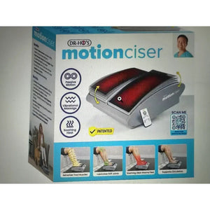 Box of Dr. Ho's motionciser with product image and features on a white background