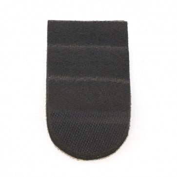 Black heel lift on a white background - okotoks hc pharmacy