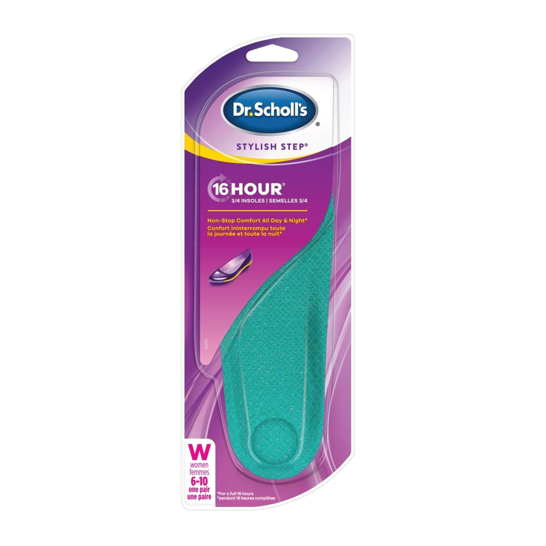 Dr. Scholl's Stylish Step insole packaging on a white background - okotoks hc pharmacy