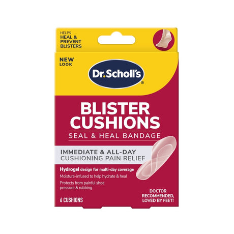 Dr. Scholl's blister cushions packaging on a white background - okotoks hc pharmacy