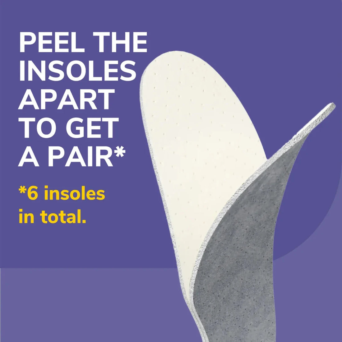 Insole with text on a purple background - okotoks hc pharmacy