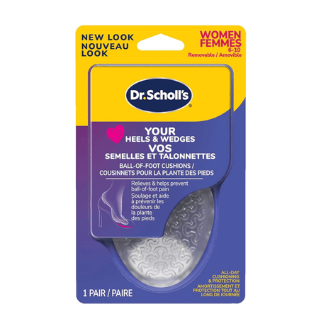 Dr. Scholl's heel pads packaging on a white background - okotoks hc pharmacy