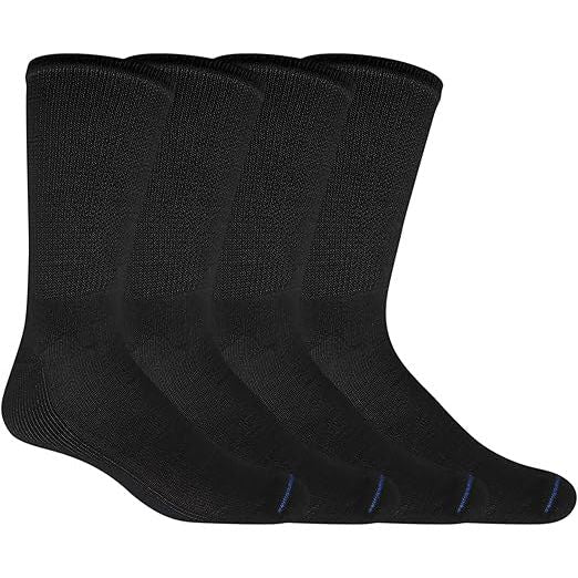 Four pairs of black socks on a white background - okotoks hc pharmacy