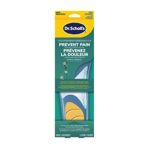 Dr. Scholl's packaging for prevent pain insoles on a white background - okotoks hc pharmacy