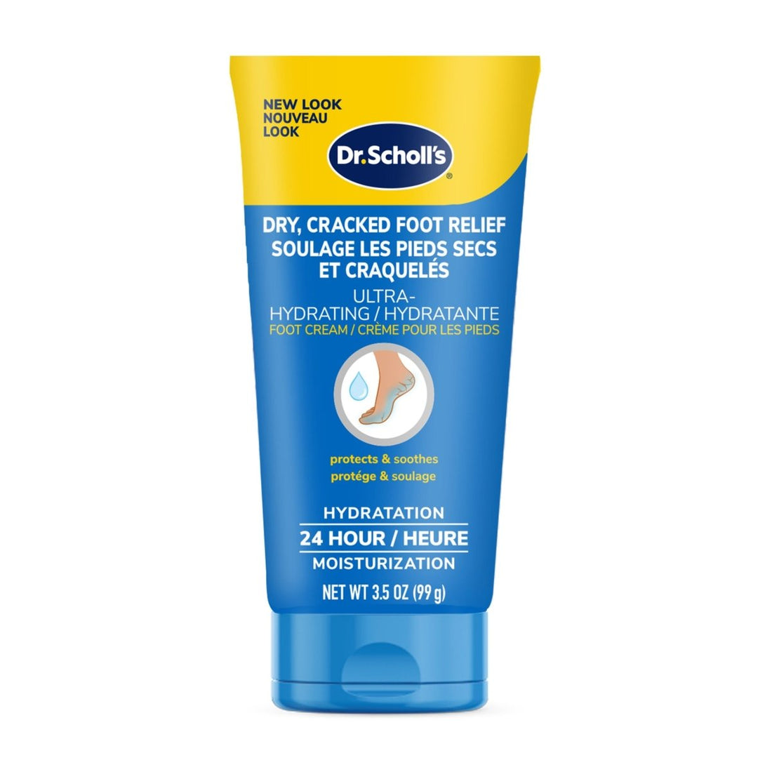 Dr. Scholl's foot cream tube on a white background - okotoks hc pharmacy