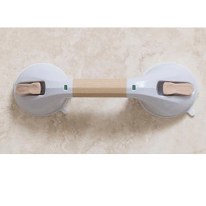 Drive 12" Suction Cup Grab Bar - White & Beige - okotoks hc pharmacy