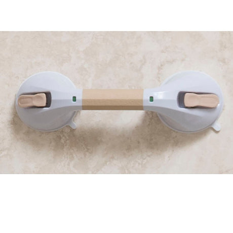 Drive 12" Suction Cup Grab Bar - White & Beige - okotoks hc pharmacy