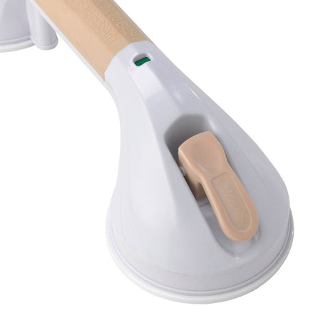 Drive 12" Suction Cup Grab Bar - White & Beige - okotoks hc pharmacy