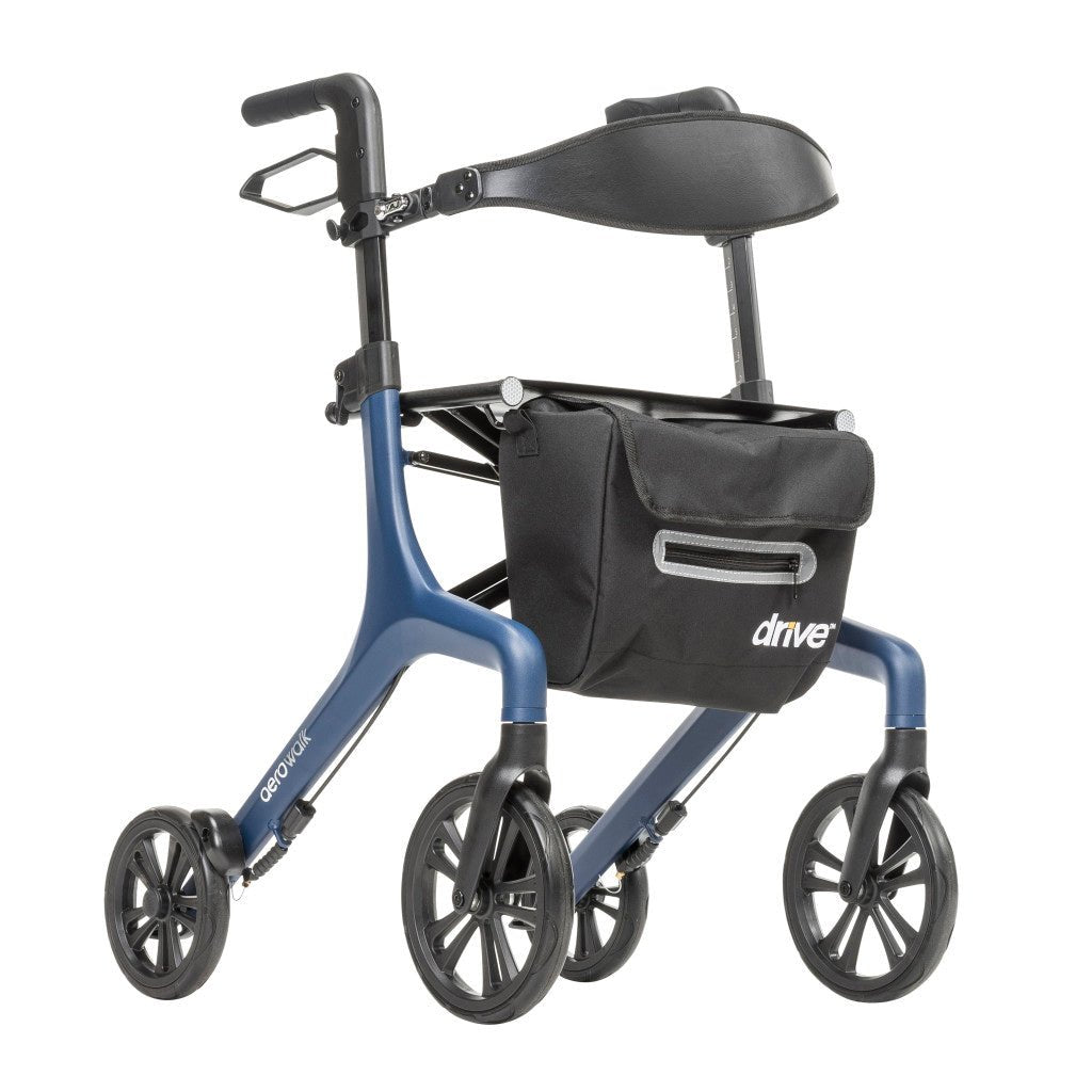 Drive AeroWalk Ultra-Lite 4-Wheel Rollator Standard - Blue - okotoks hc pharmacy