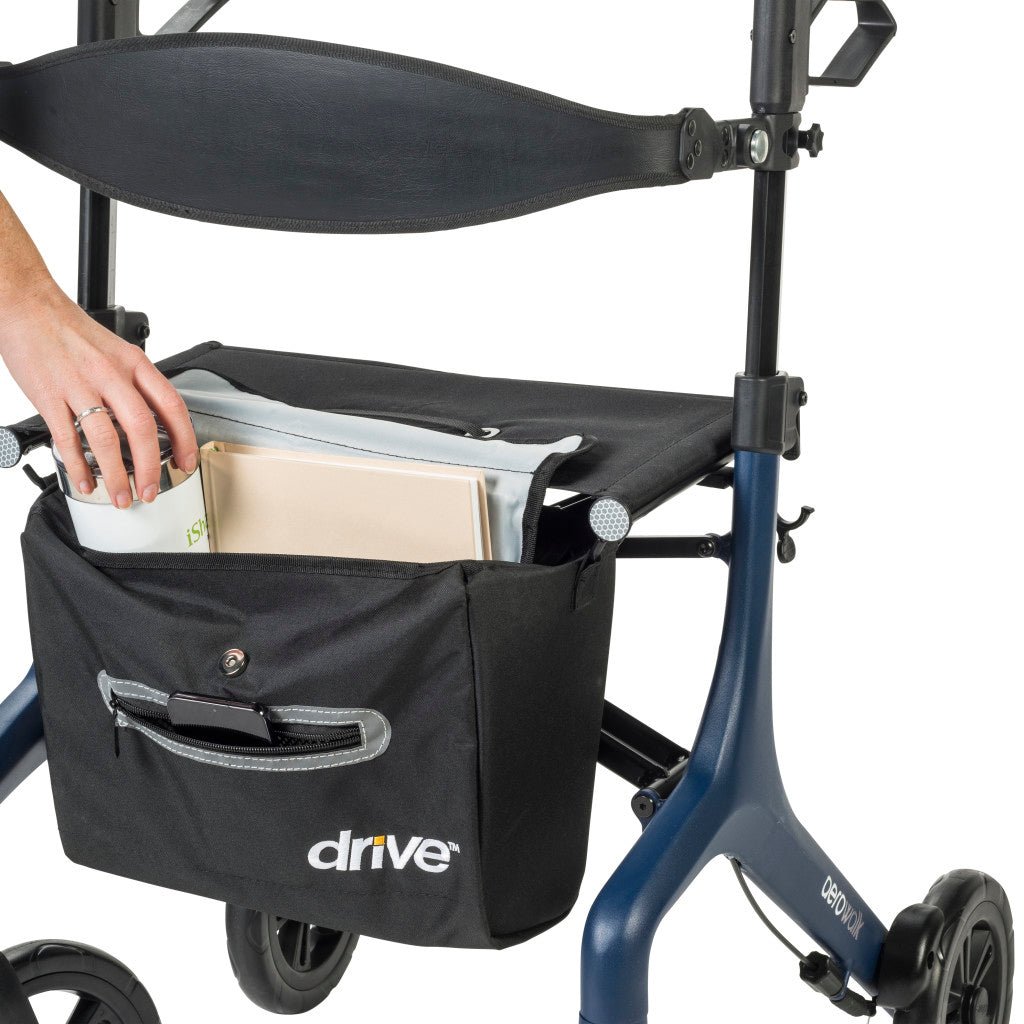 Drive AeroWalk Ultra-Lite 4-Wheel Rollator Standard - Blue - okotoks hc pharmacy