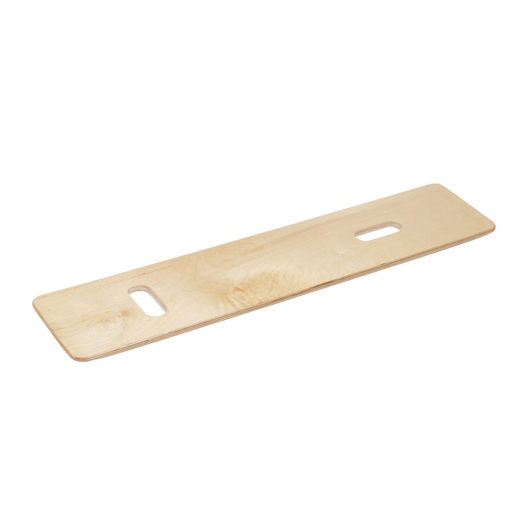 Long wooden board with two holes on a white background - okotoks hc pharmacy