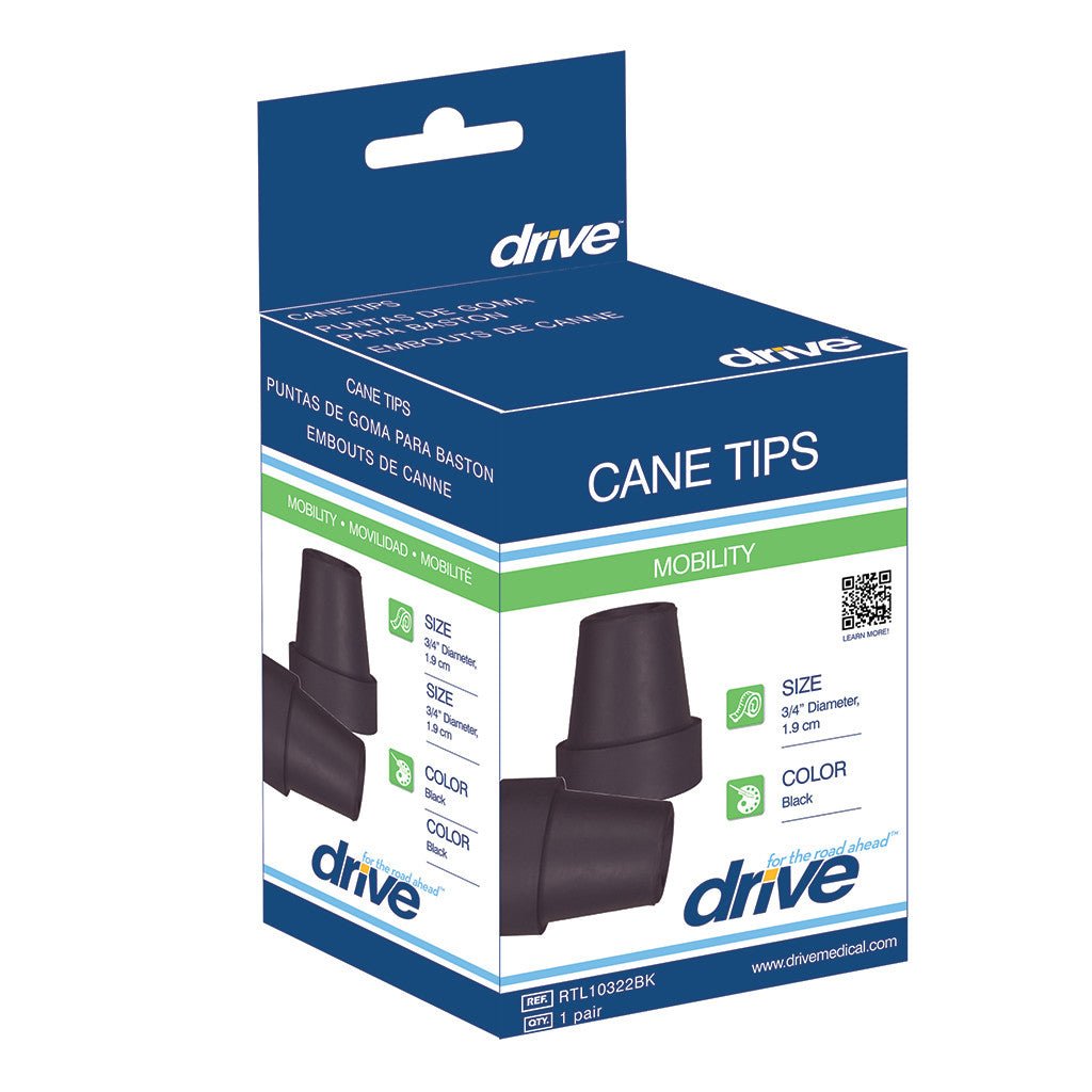 Box of Drive Cane Tips on a white background - okotoks hc pharmacy