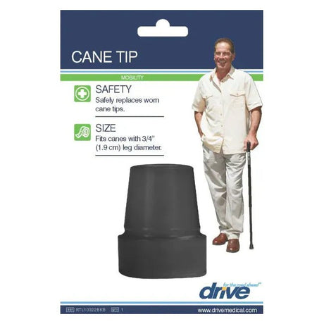Drive Black Cane Tip 3/4" - 1 Unit - okotoks hc pharmacy