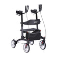 Black walker with wheels on a white background - okotoks hc pharmacy