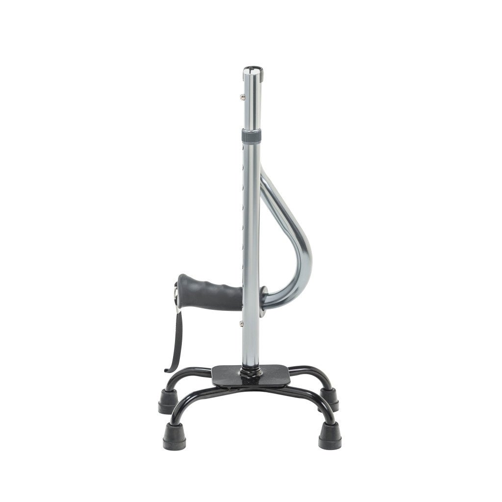 Drive Folding Quad Cane with Small Base - Charcoal - okotoks hc pharmacy