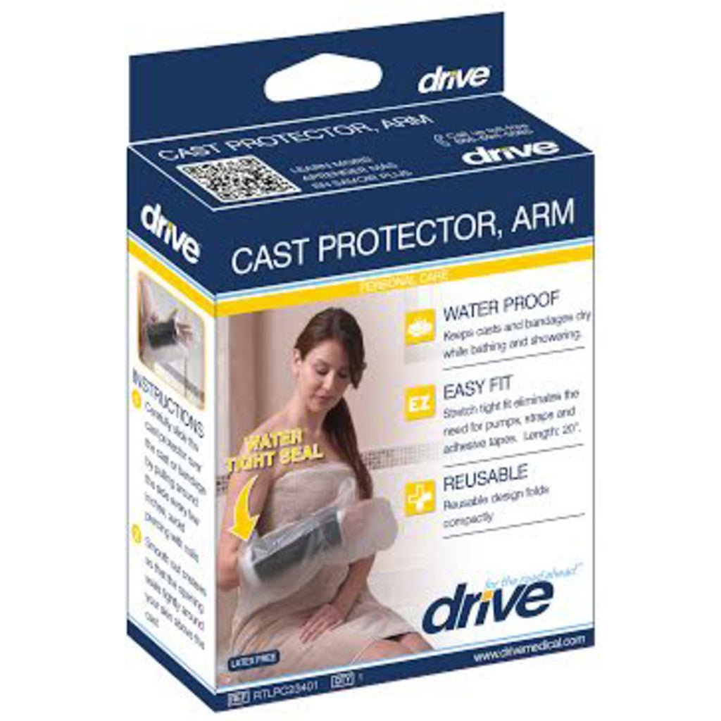 Box of Drive Cast Protector for arm on a white background - okotoks hc pharmacy