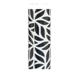 A cylindrical decorative object featuring a black and white leaf pattern, shown against a plain white background. - okotoks hc pharmacy
