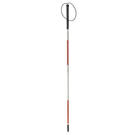Drive Medical Blind Folding Cane with red accents on a white background - okotoks hc pharmacy
