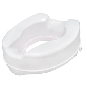 White raised toilet seat on a white background - okotoks hc pharmacy