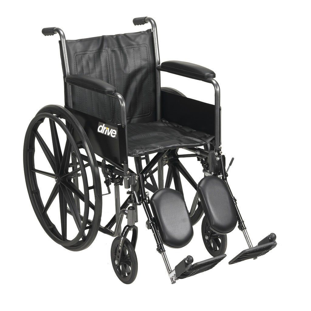 Black wheelchair with 'Drive' branding on a white background - okotoks hc pharmacy
