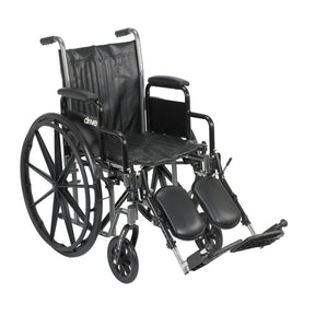 Black wheelchair with visible branding on a white background - okotoks hc pharmacy