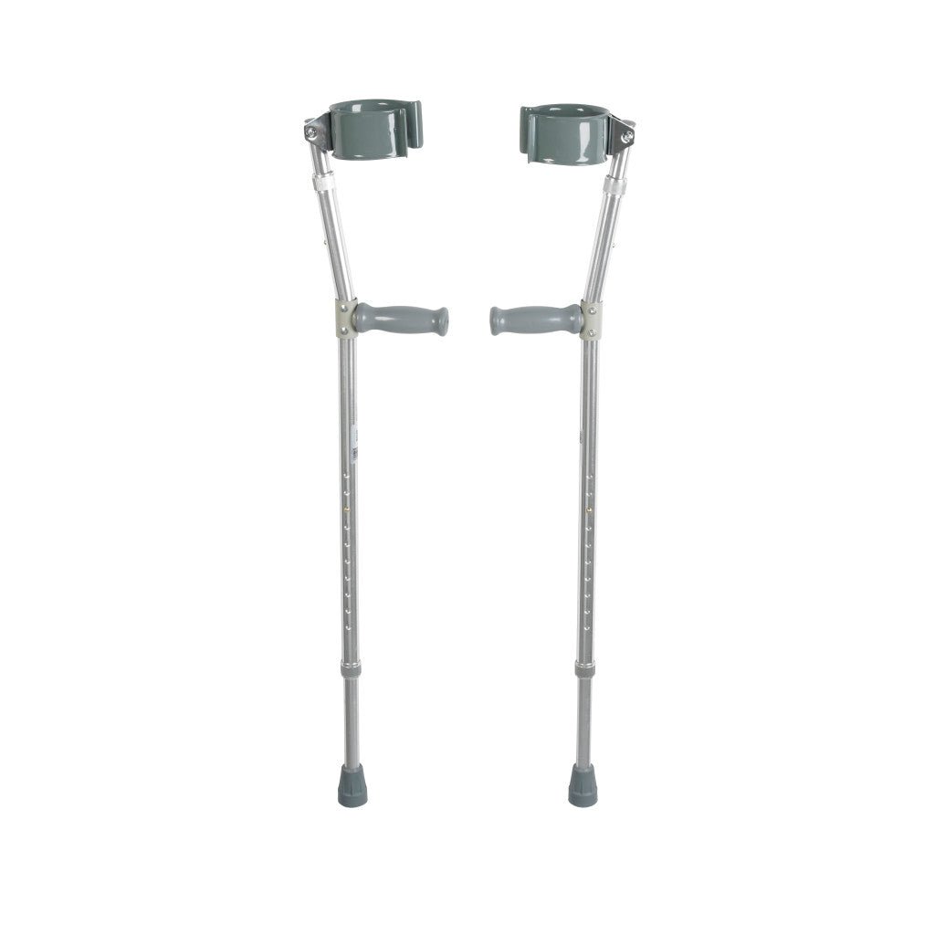 Pair of crutches on a white background - okotoks hc pharmacy