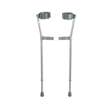 Pair of crutches on a white background - okotoks hc pharmacy