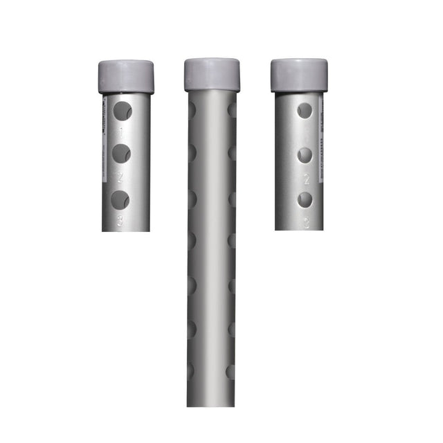 Three metallic tubes with gray caps on a white background - okotoks hc pharmacy