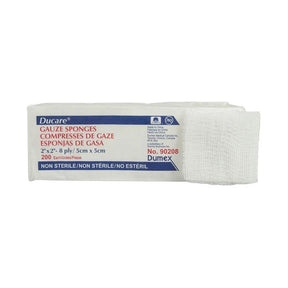 Pack of gauze sponges with Dumex branding on a white background - okotoks hc pharmacy