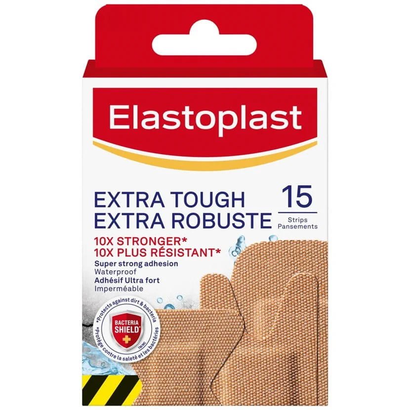 Elastoplast bandage packaging with red and white design on a white background - okotoks hc pharmacy