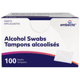 Box of embecta alcohol swabs on a white background - okotoks hc pharmacy