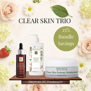 Eminence Clear Skin Probiotic Trio – Clarifying Skincare Set - Okotoks HC Pharmacy