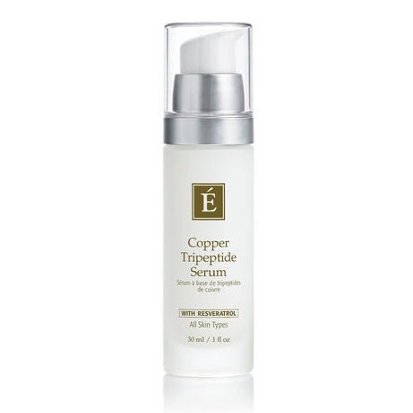 Copper Peptide Serum bottle with silver cap on a white background - okotoks hc pharmacy