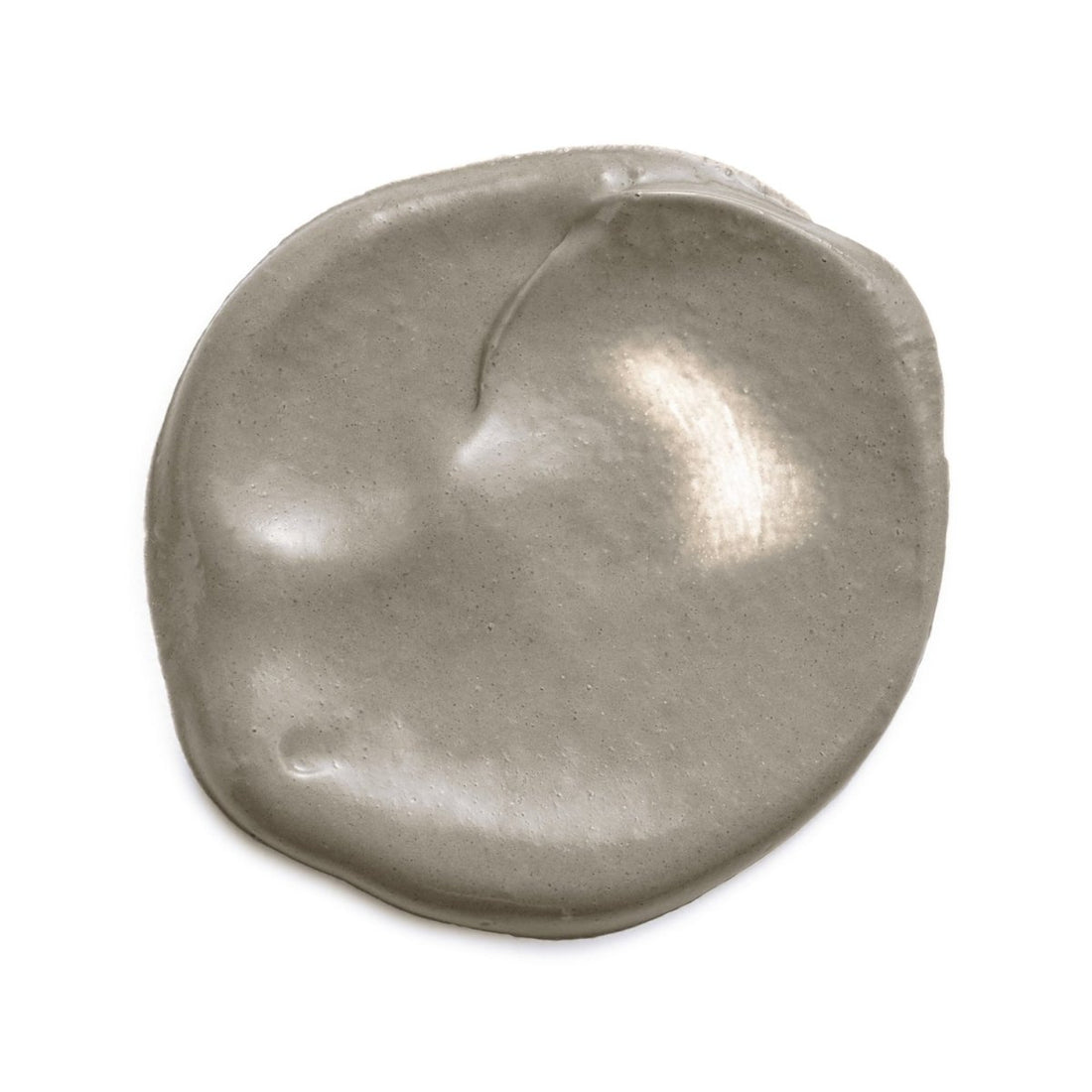 Metallic silver peach-shaped object on a white background - okotoks hc pharmacy