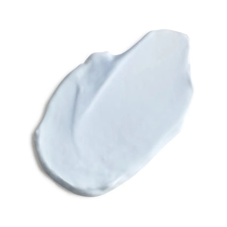 Blue cream swatch on a white background