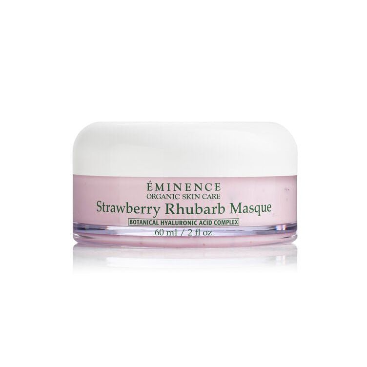 Eminence Strawberry Rhubarb Masque jar on a white background - okotoks hc pharmacy