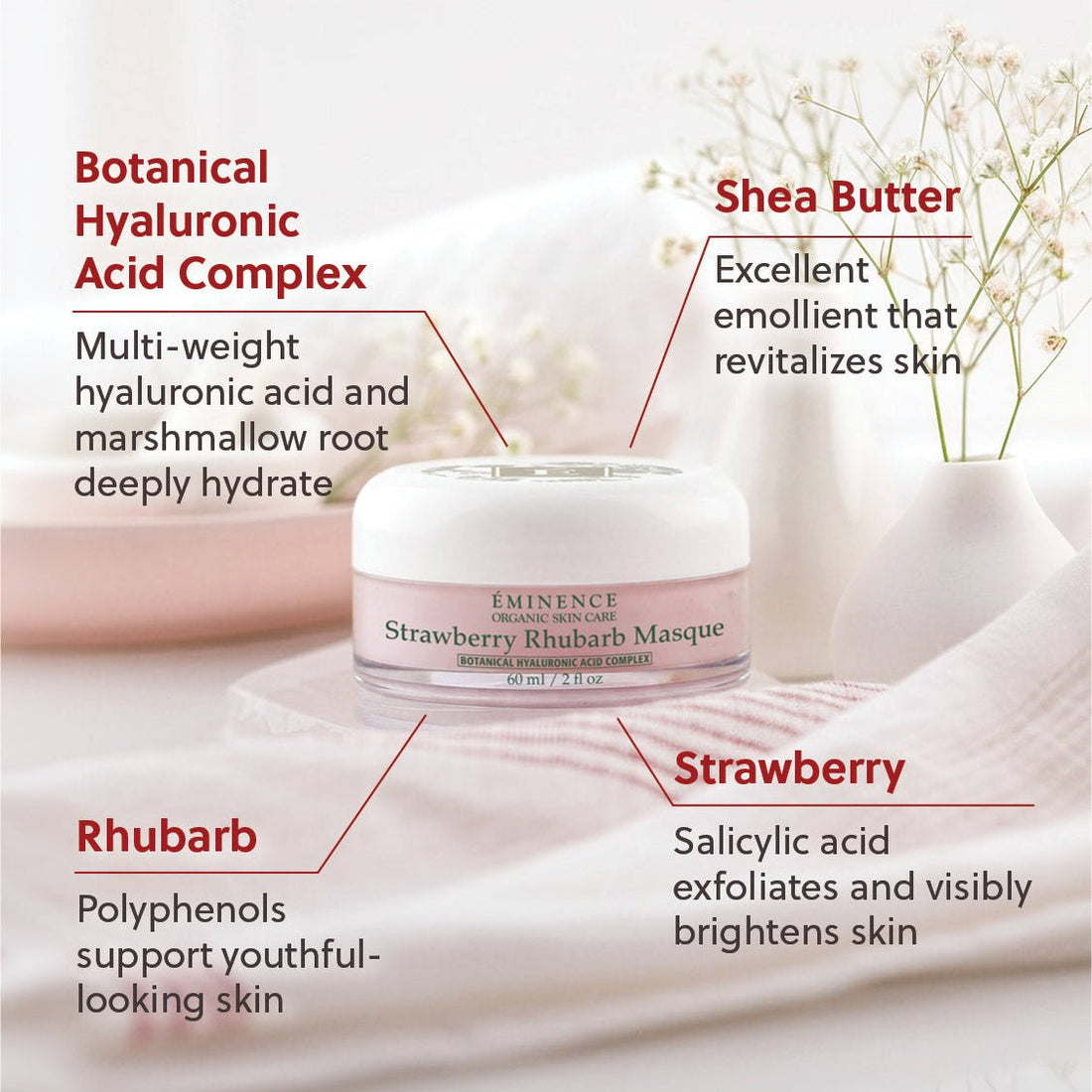 Eminence Strawberry Rhubarb Masque - 60 mL - okotoks hc pharmacy
