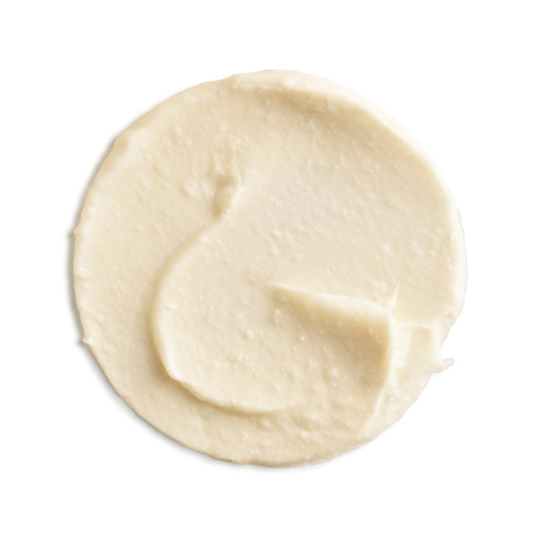 Close-up of a swirl of light beige cream on a white background - okotoks hc pharmacy