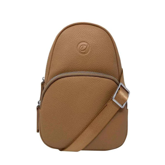 Brown crossbody bag on a white background - okotoks hc pharmacy