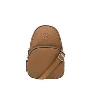 Brown crossbody bag on a white background - okotoks hc pharmacy