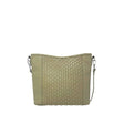 Green woven handbag on a white background - okotoks hc pharmacy