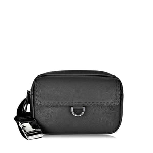 Black crossbody bag on a white background - okotoks hc pharmacy