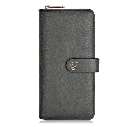 grey wallet with a brand logo on a white background - okotoks hc pharmacy