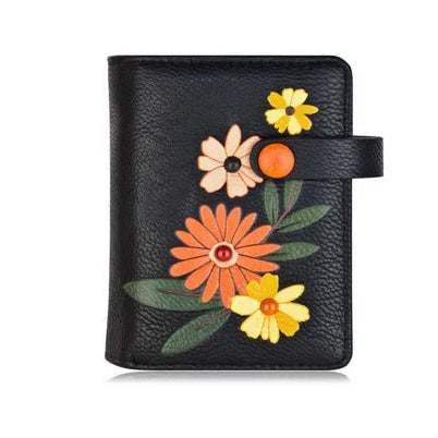 wallet with floral designs on a white background - okotoks hc pharmacy