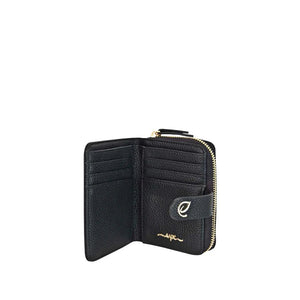 Black leather wallet with a brand logo on a white background - okotoks hc pharmacy