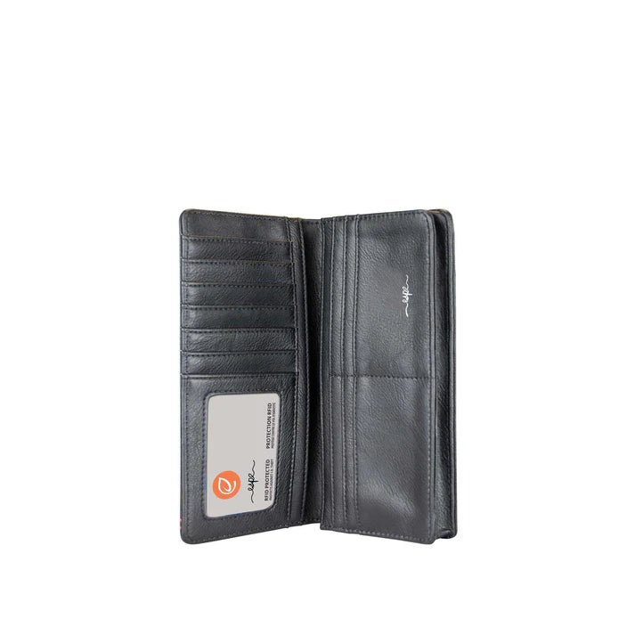 Black wallet with a card holder on a white background - okotoks hc pharmacy