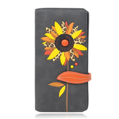 wallet with a colorful flower design on a white background - okotoks hc pharmacy
